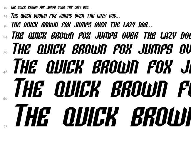 SF Archery Black font waterfall